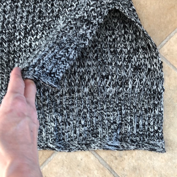 ‘Devoted’ long black/white sweater - Picture 3 of 9